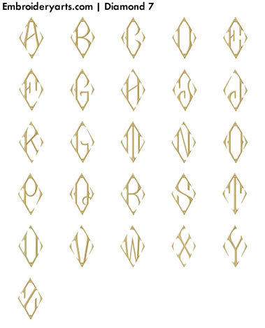 Diamond Monogram Set 7