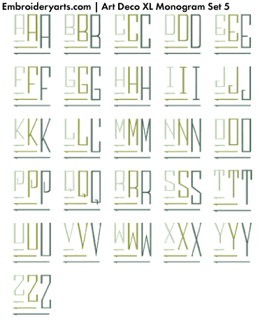 Romanesque 8 XL Monogram Set