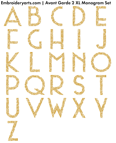 Romanesque 8 XL Monogram Set