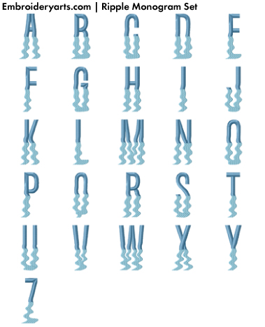 Ripple Monogram Set 