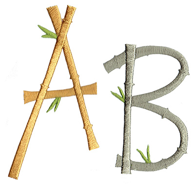 Bamboo Monogram Set 
