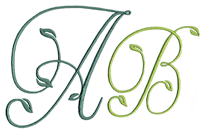Vine  2Monogram Set